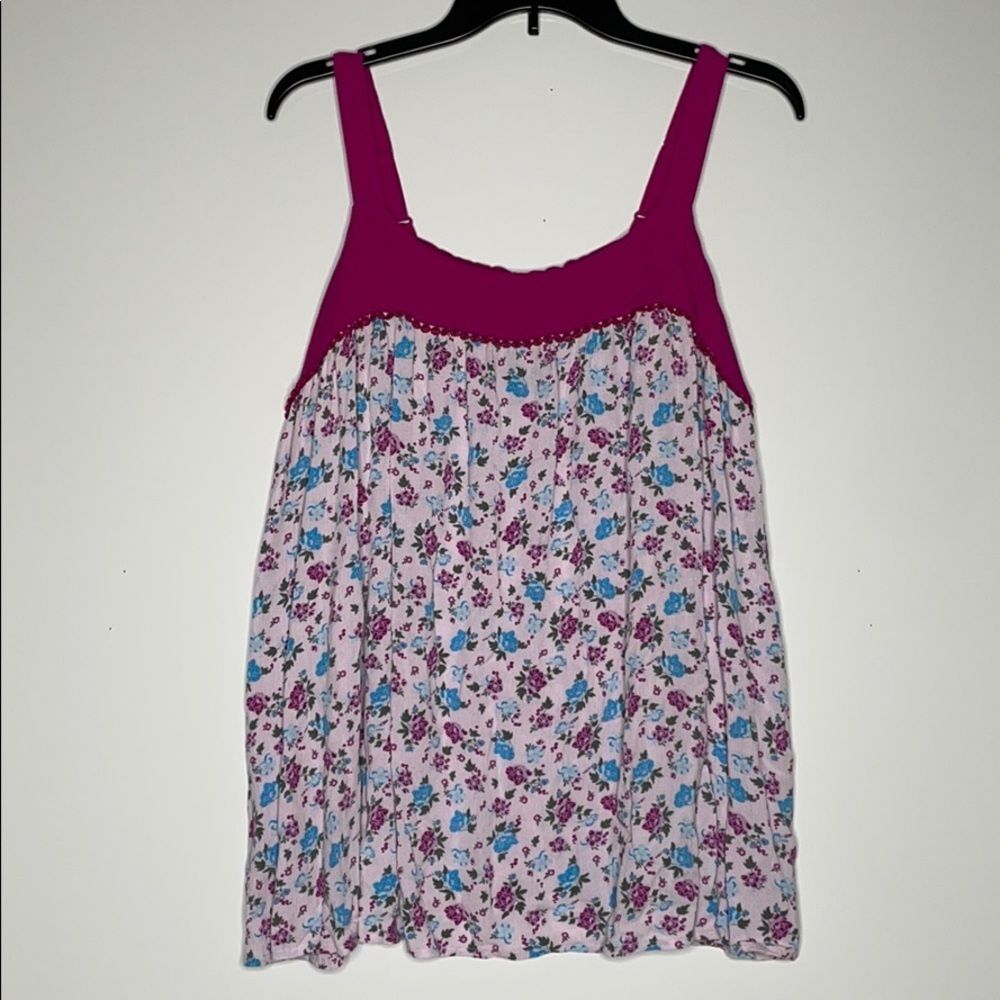 Lane Bryants Sleeveless Floral Print Top‎ sz 14
